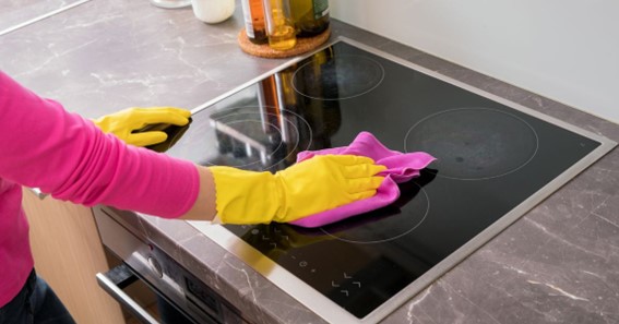 how to clean the top of your stove